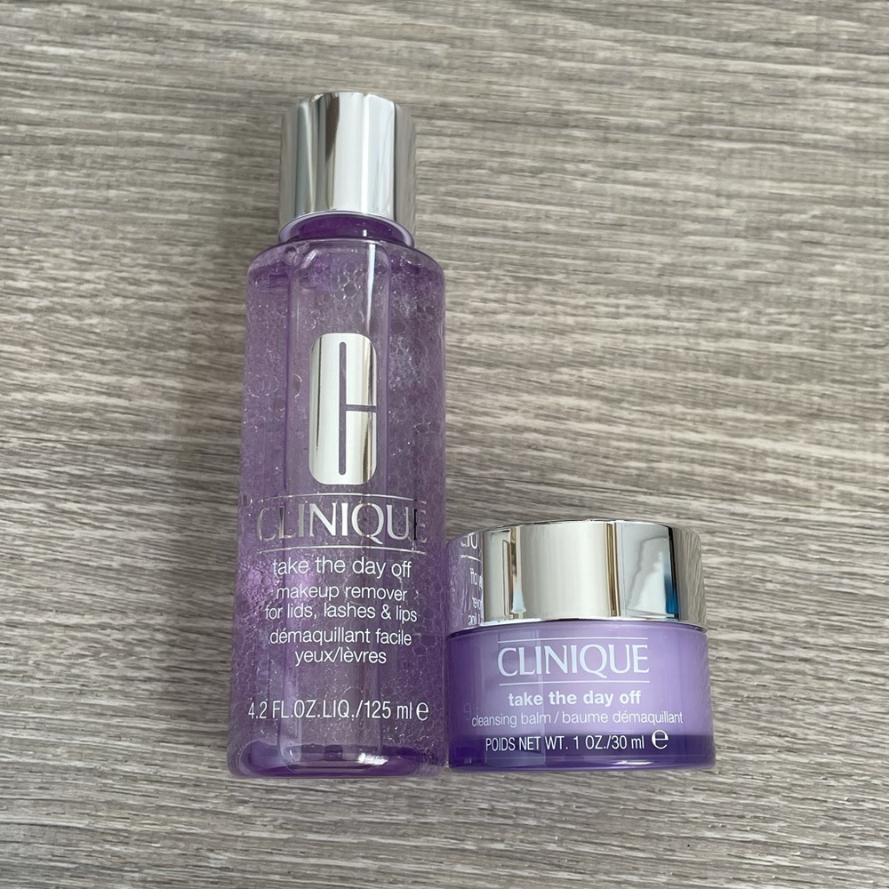 Clinique take the day off cleansing balm and take the day off makeup remover